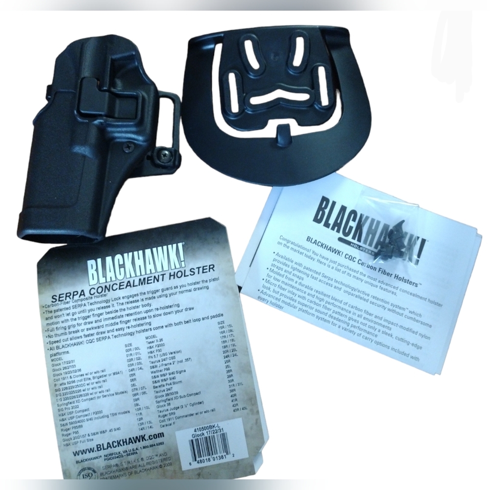 Blackhawk! Serpa Concealment Paddle Holster- Left